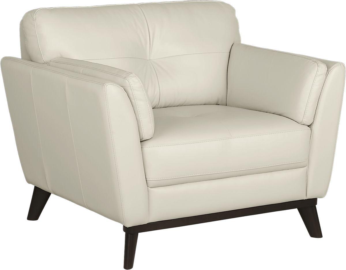 Sofia Vergara Gabriele Buff Beige Leather Chair Rooms to Go