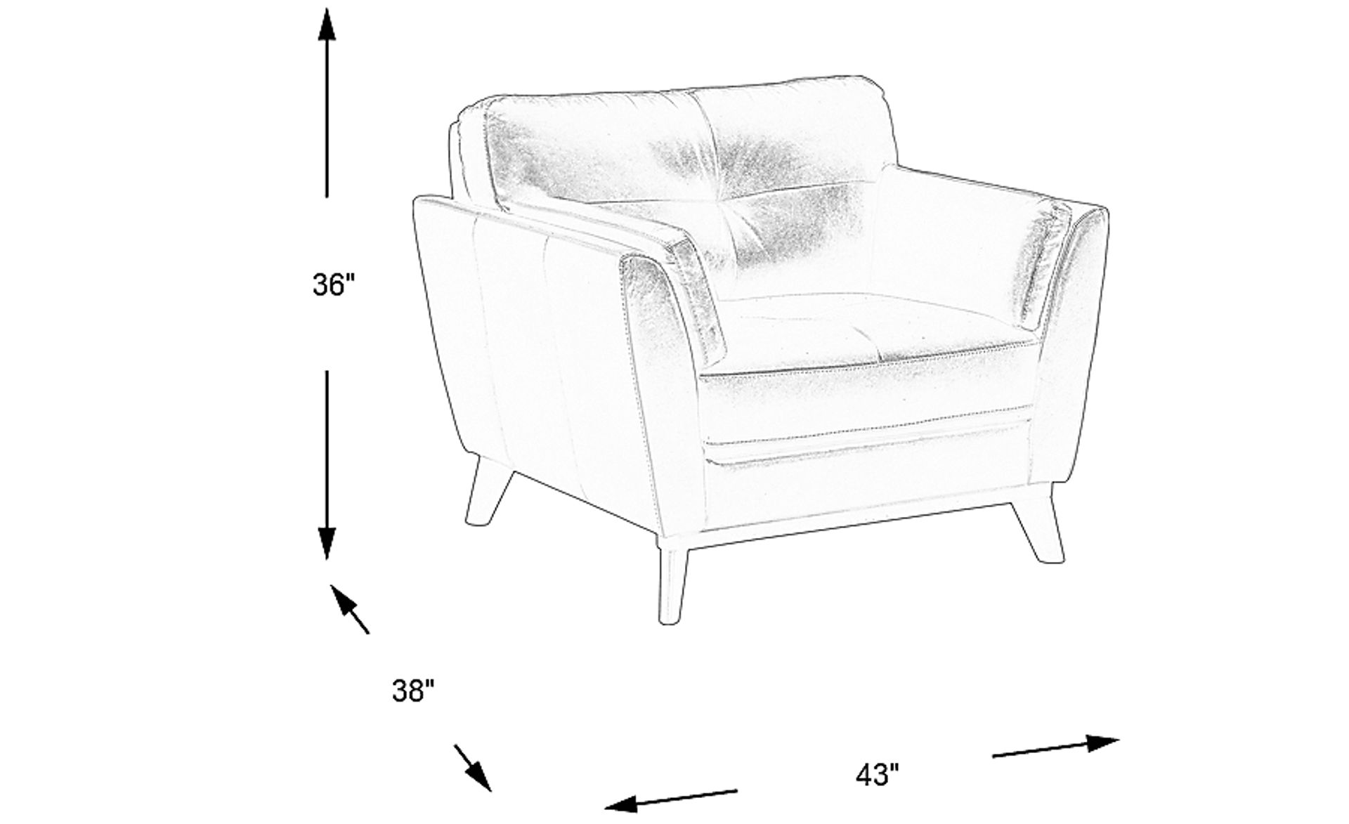 Dimension Image. Please refer to the Dimension Tab on this page for dimension details.