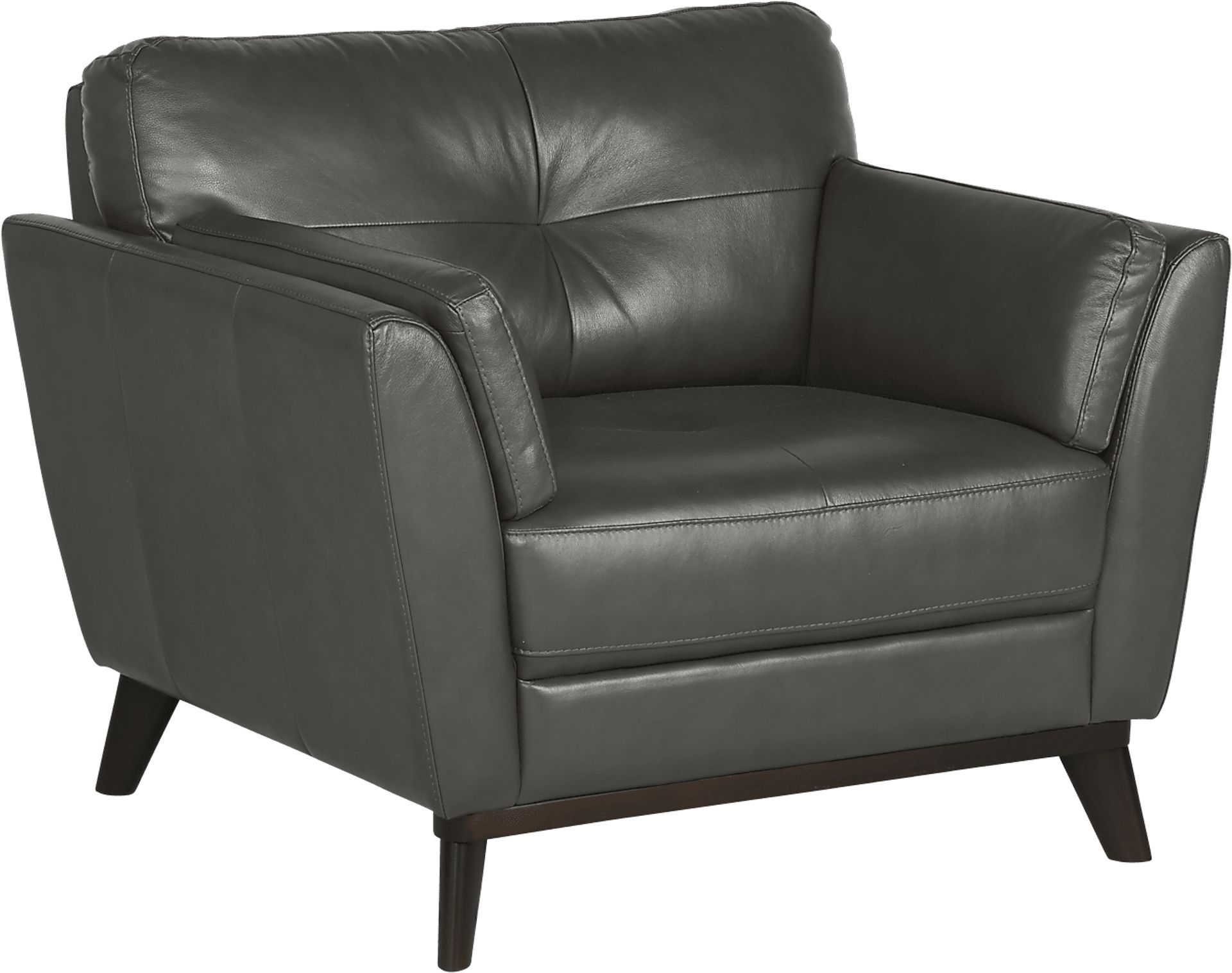 Gabriele Gray 5 Pc Leather Living Room - Image 3