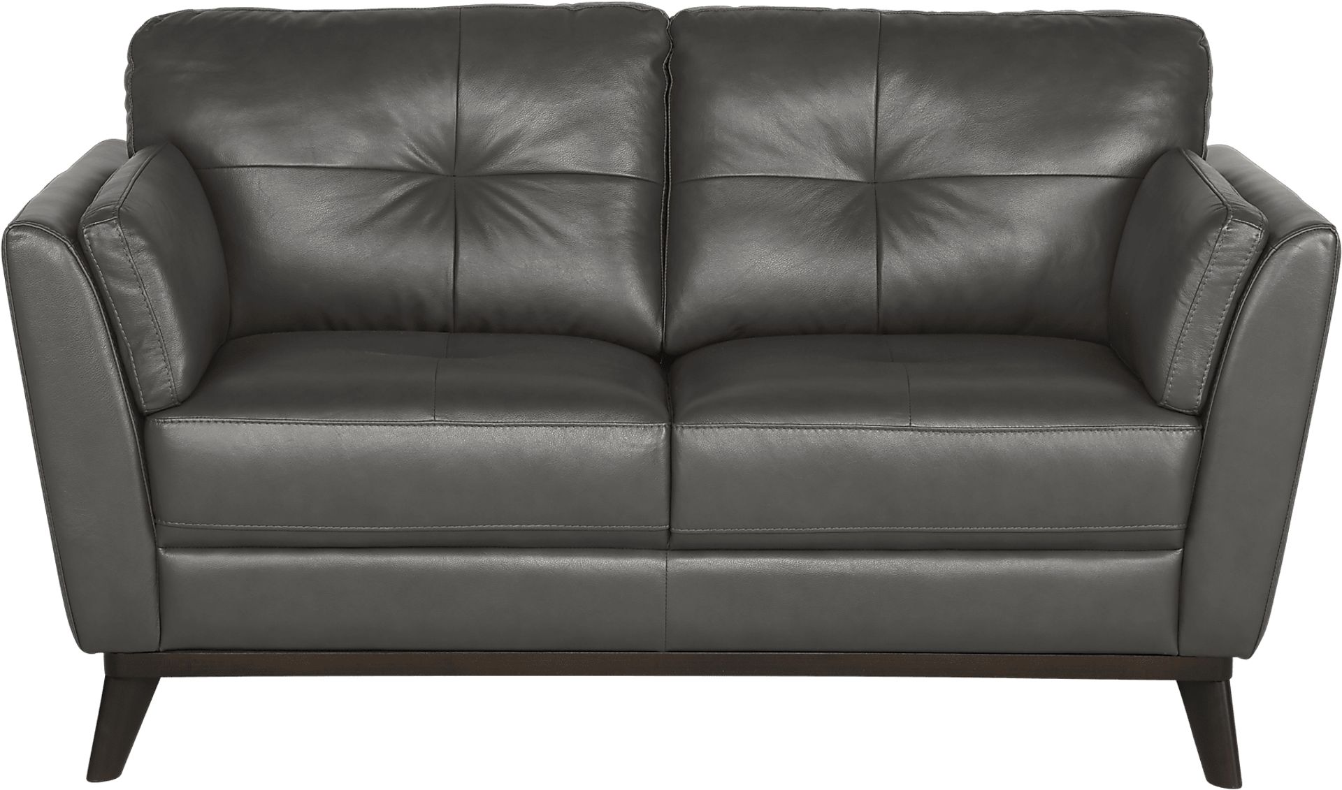 Gabriele Gray 5 Pc Leather Living Room - Image 3