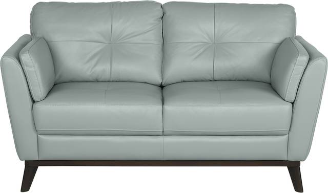 Gabriele Spa Blue 5 Pc Leather Living Room - Thumbnail - Image 3