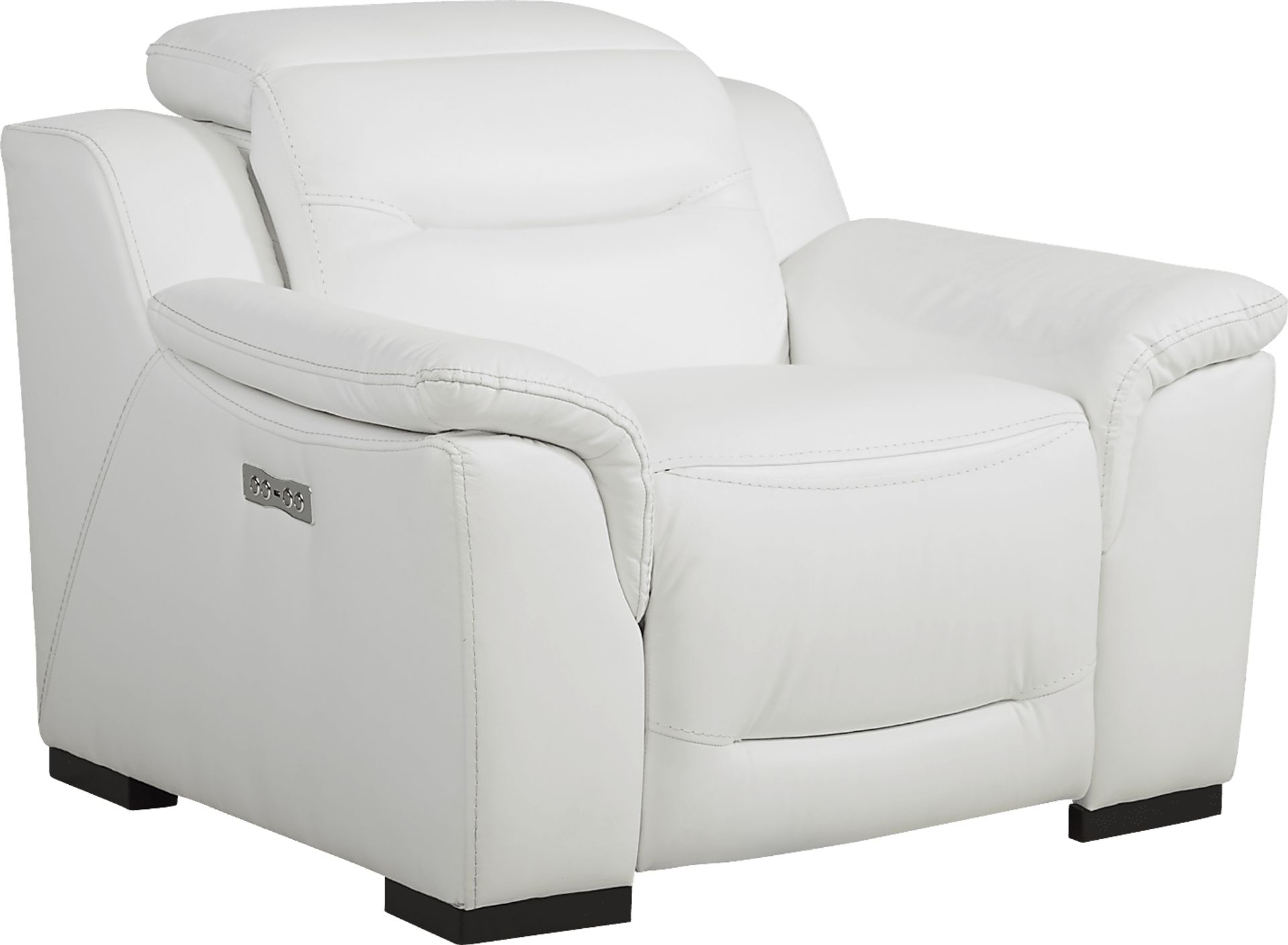Gallia Way White Leather 7 Pc Dual Power Sectional Living Room - Image 5