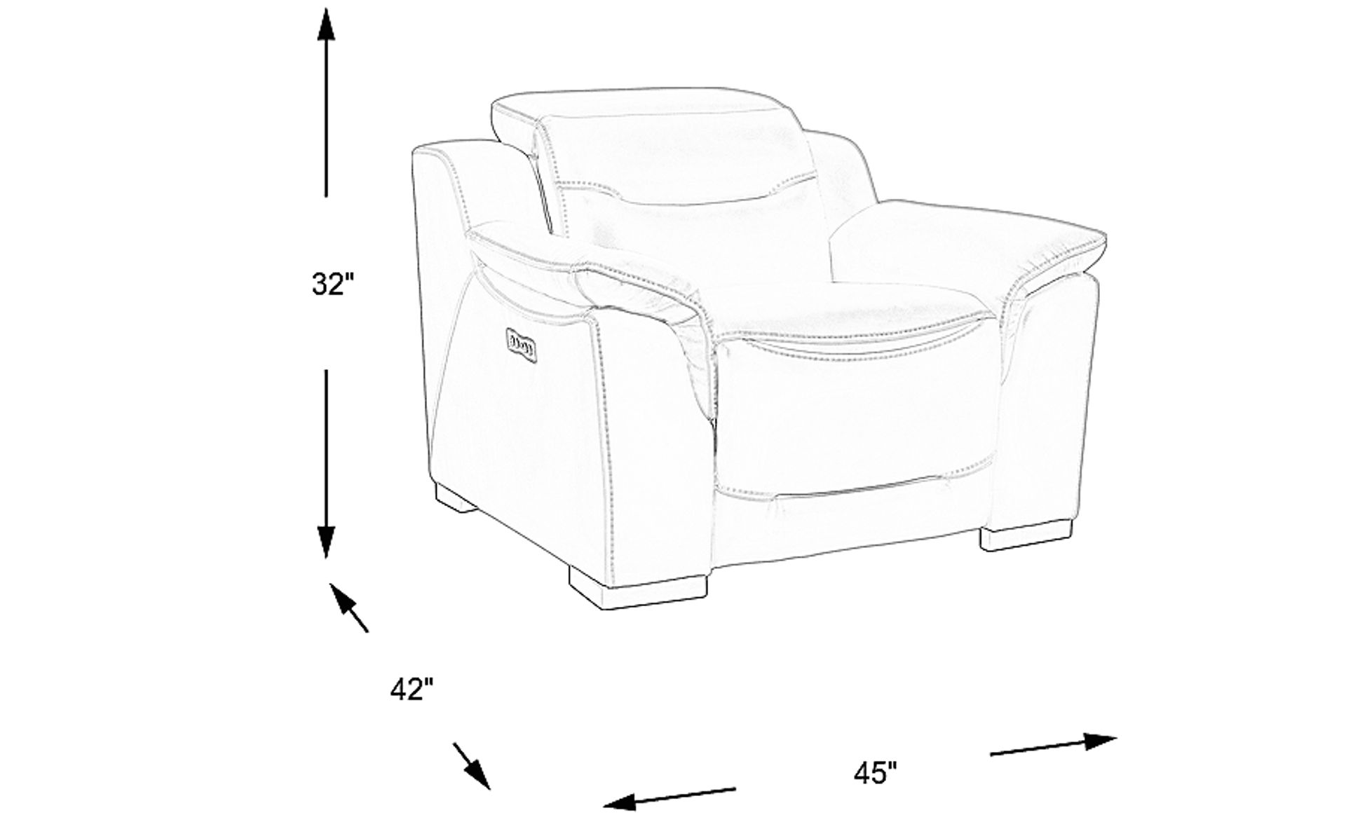 Dimension Image. Please refer to the Dimension Tab on this page for dimension details.