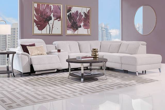 Turano Gray 6 Pc Dual Power Reclining Sectional - Thumbnail - Image 2