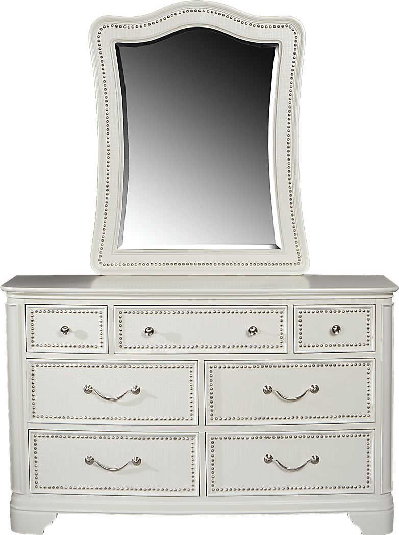 Kayla White Dresser Mirror Set Rooms To Go