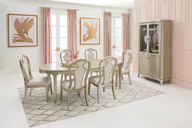 La Reina Silver 5 Pc Oval Dining Room - Thumbnail - Image 1