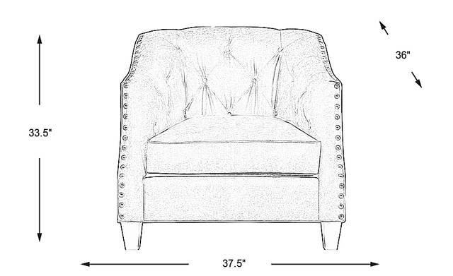 Dimension Image. Please refer to the Dimension Tab on this page for dimension details.