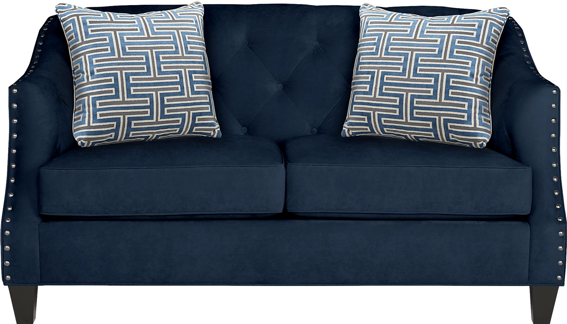 Monaco Court Navy Loveseat - Image 1