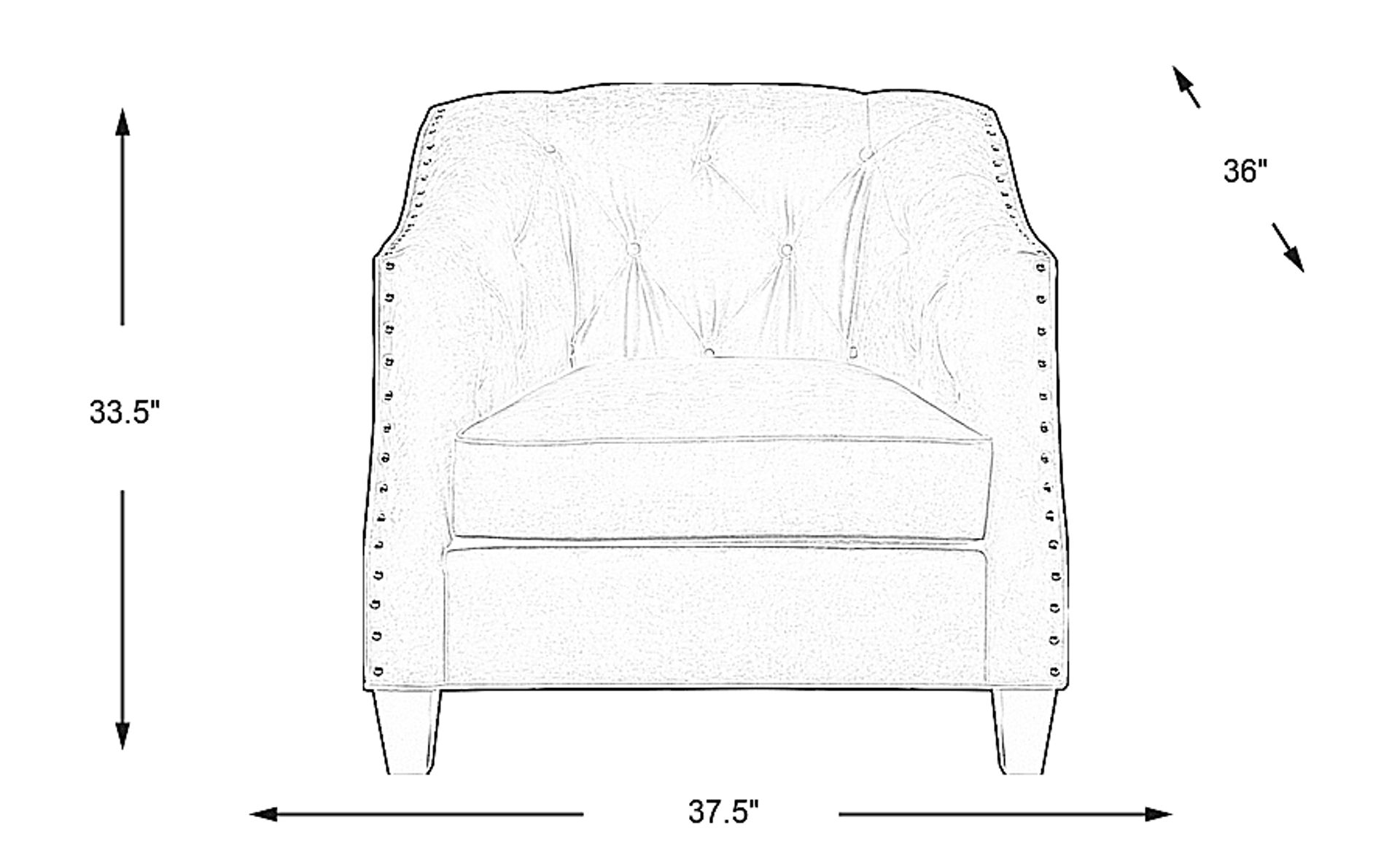 Dimension Image. Please refer to the Dimension Tab on this page for dimension details.