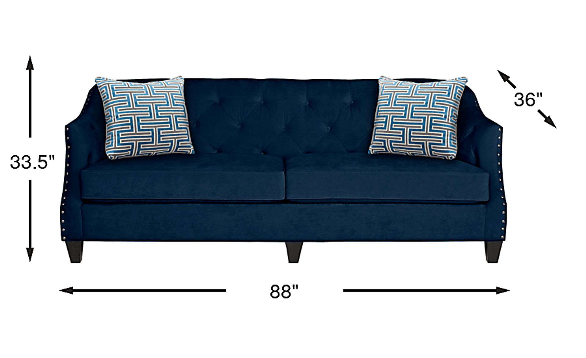 Dimension Image. Please refer to the Dimension Tab on this page for dimension details.