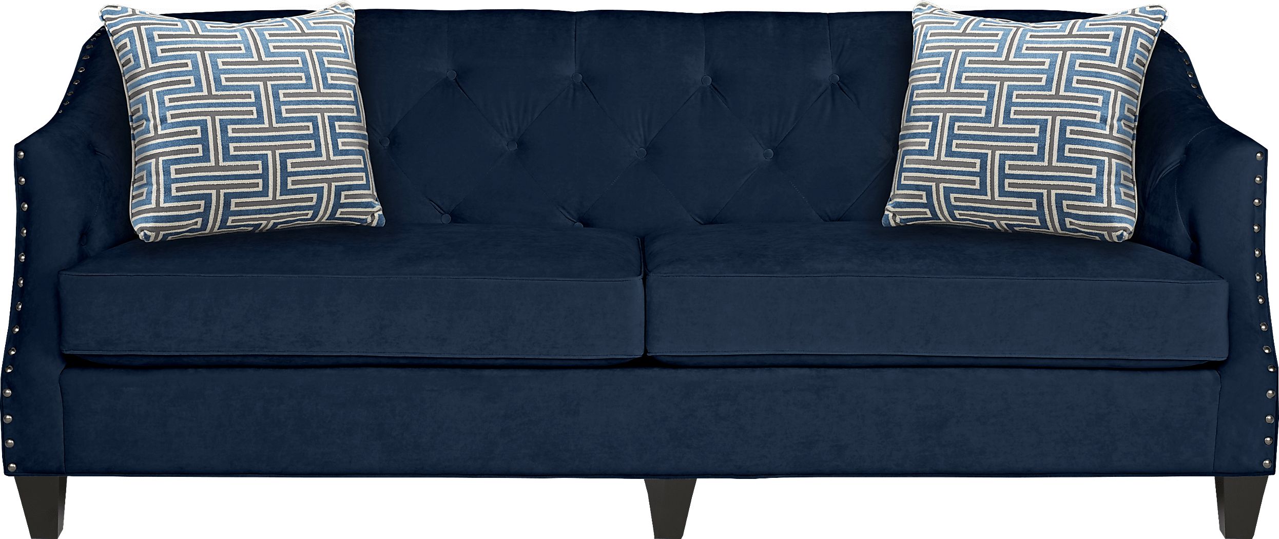 1/26迄 rikoao sofa navy Amazon.com: Iconic Home Aberdeen Linen Tufted Down Mix Modern