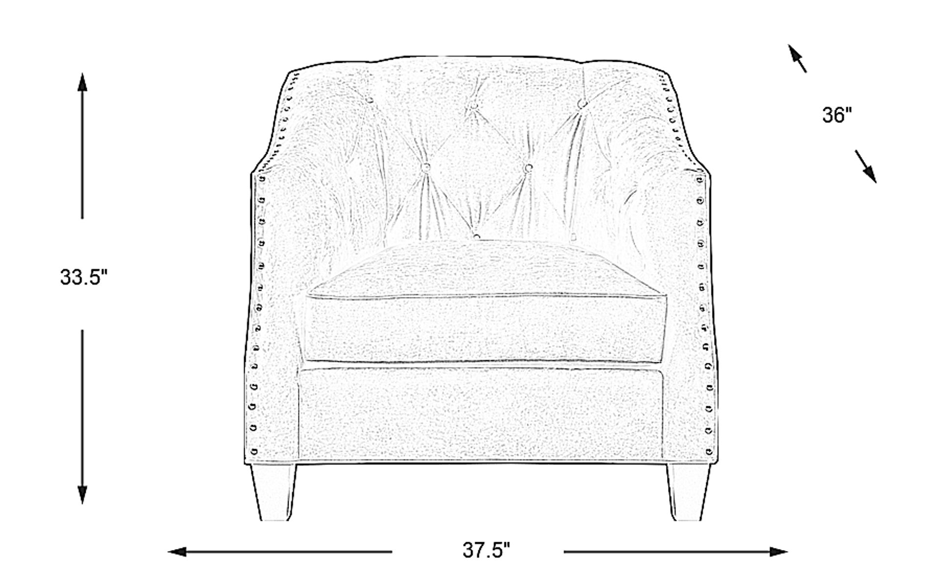 Dimension Image. Please refer to the Dimension Tab on this page for dimension details.