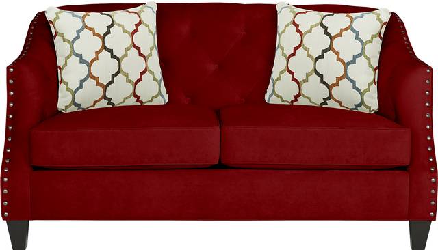 Monaco Court Scarlet Loveseat - Thumbnail - Image 1
