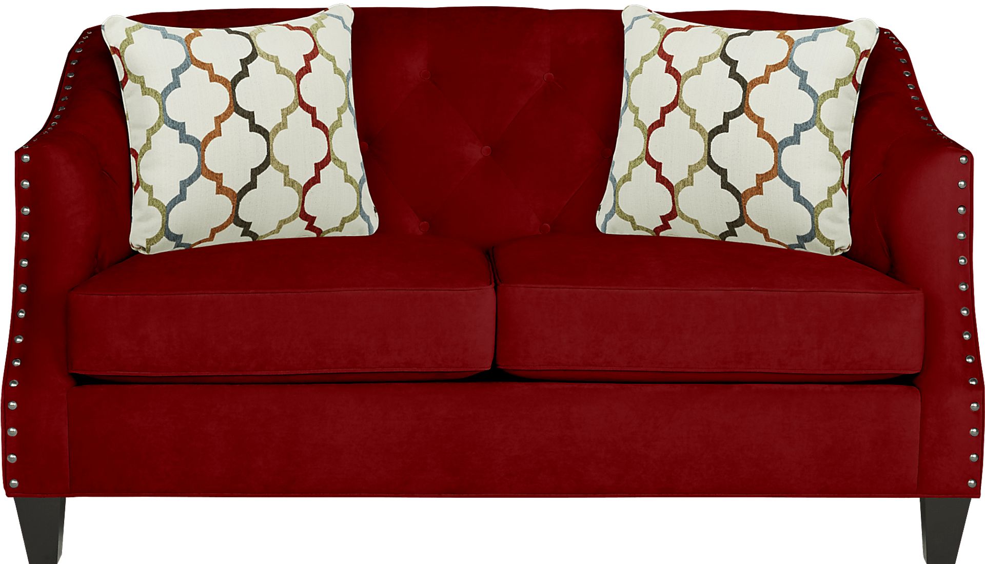 Monaco Court Scarlet Loveseat - Image 1