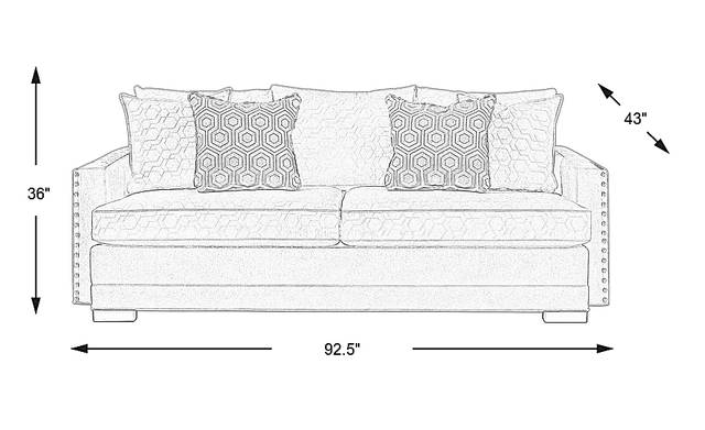 Dimension Image. Please refer to the Dimension Tab on this page for dimension details.