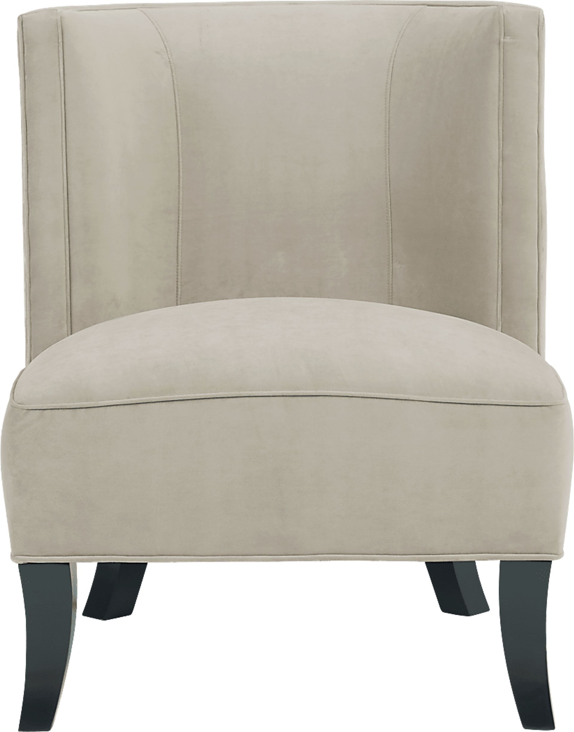 Pacific Palisades Beige Plush Accent Chair - Image 2