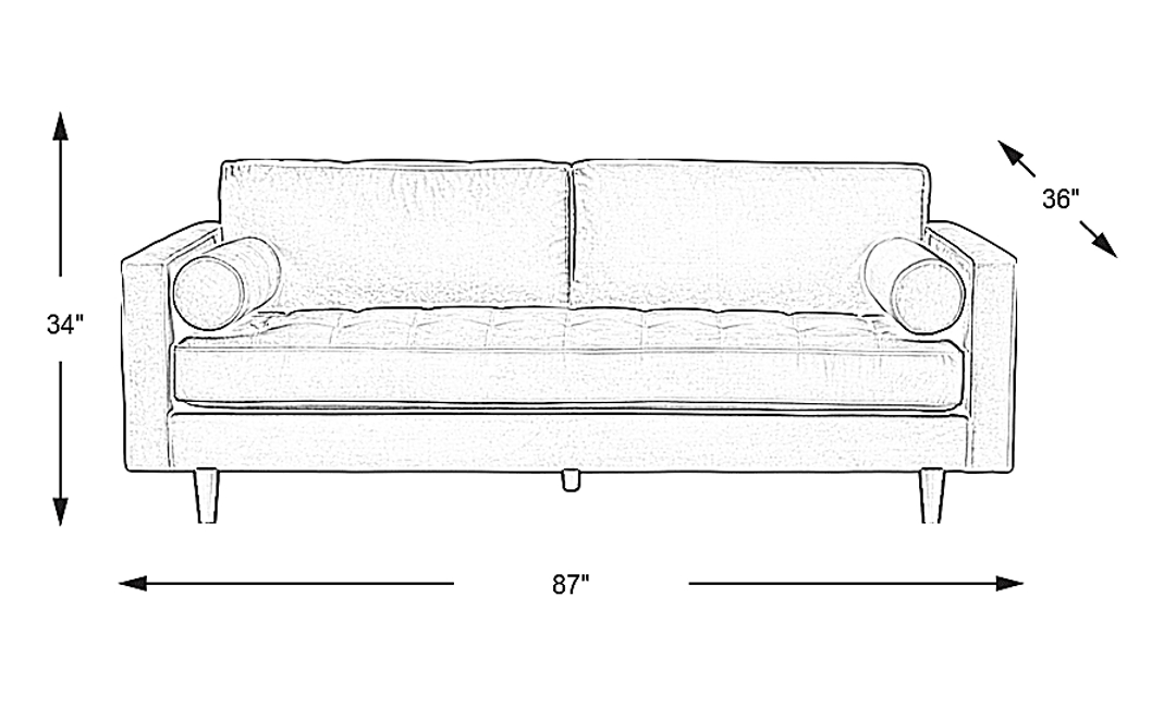 Pacific Palisades Beige Plush Sofa