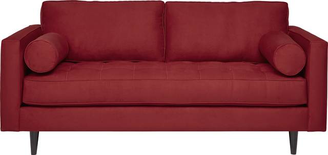 Pacific Palisades Cardinal Microfiber Apartment Sofa - Thumbnail - Image 1