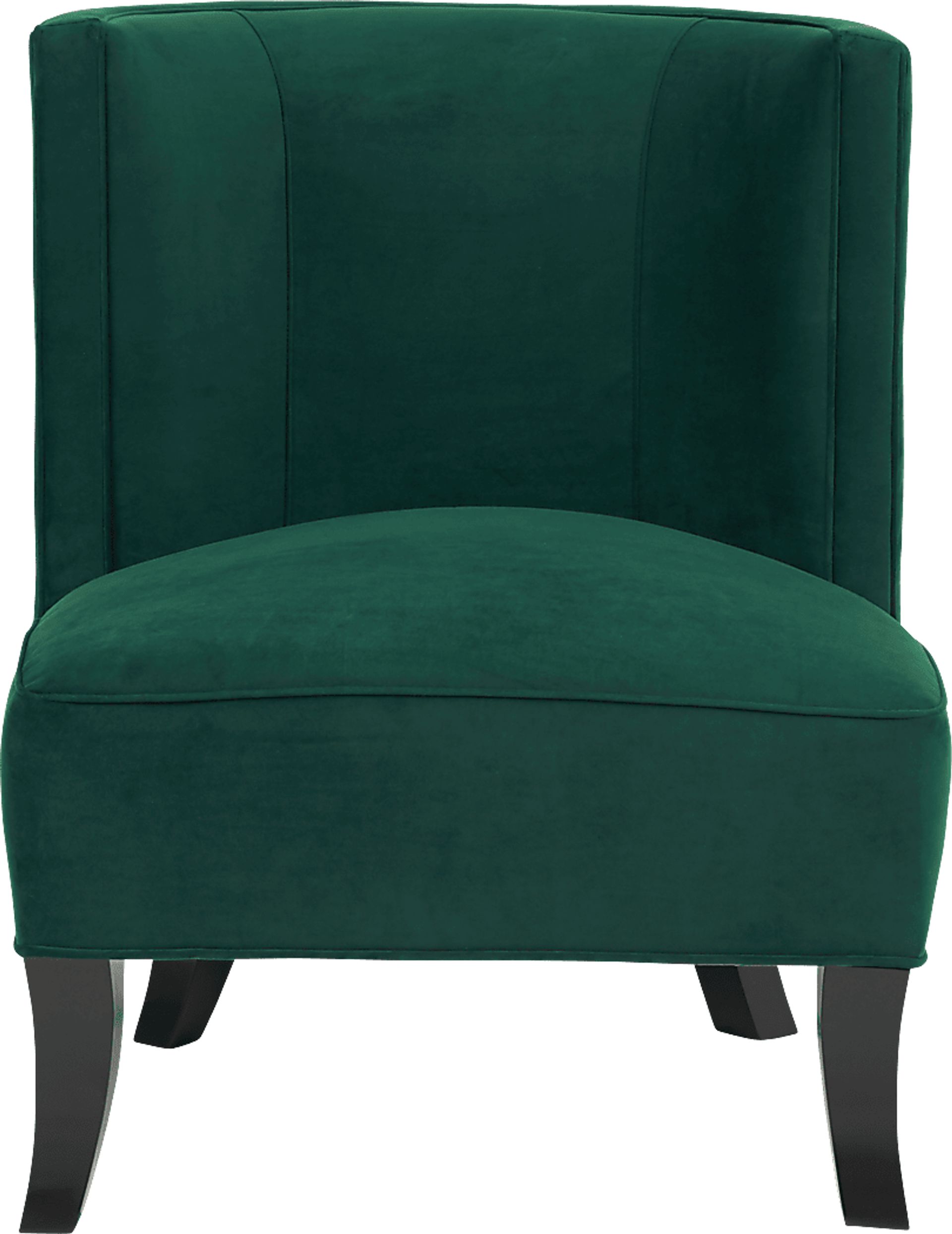 Pacific Palisades Emerald Plush Accent Chair - Image 2