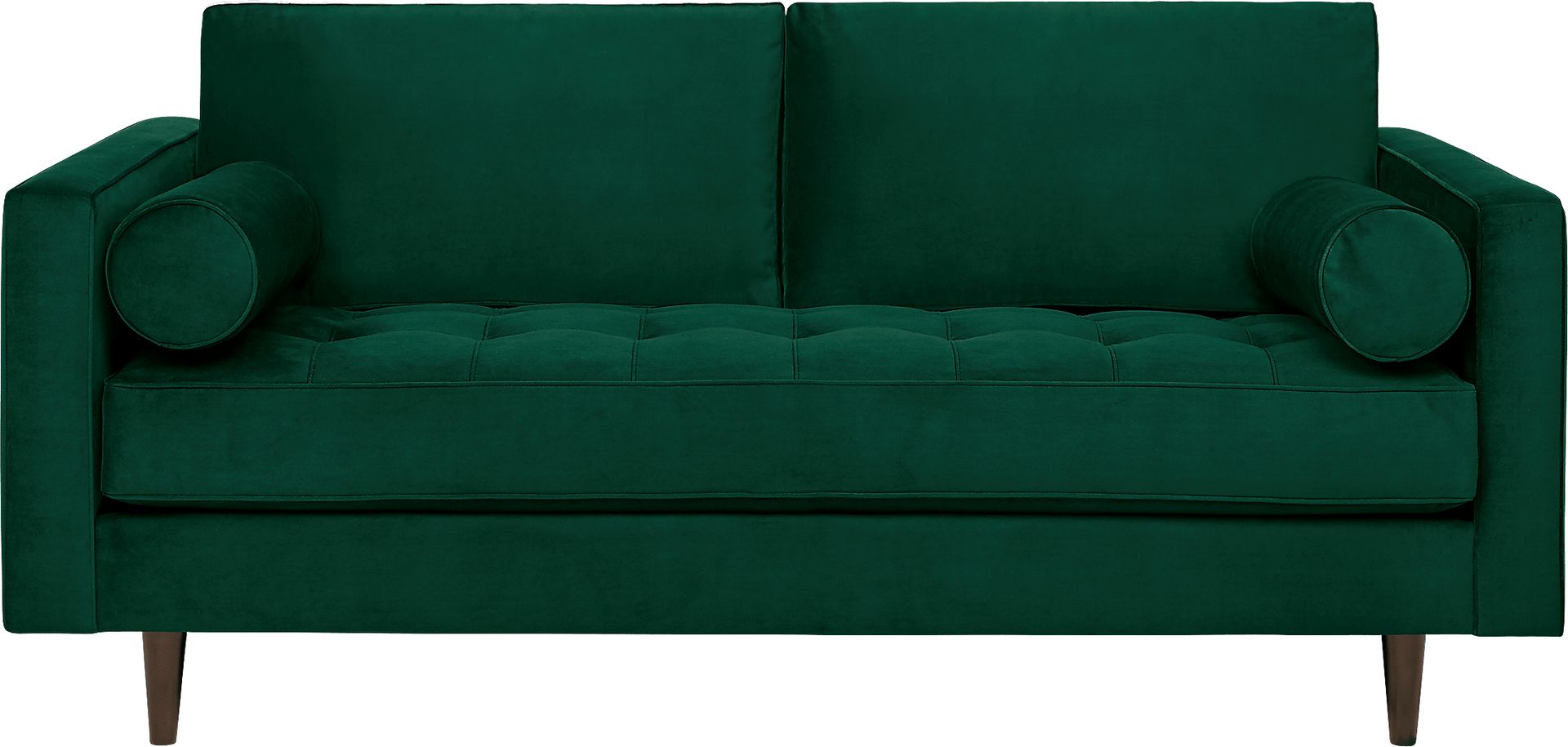 Pacific Palisades Emerald Plush Apartment Sofa - Image 1