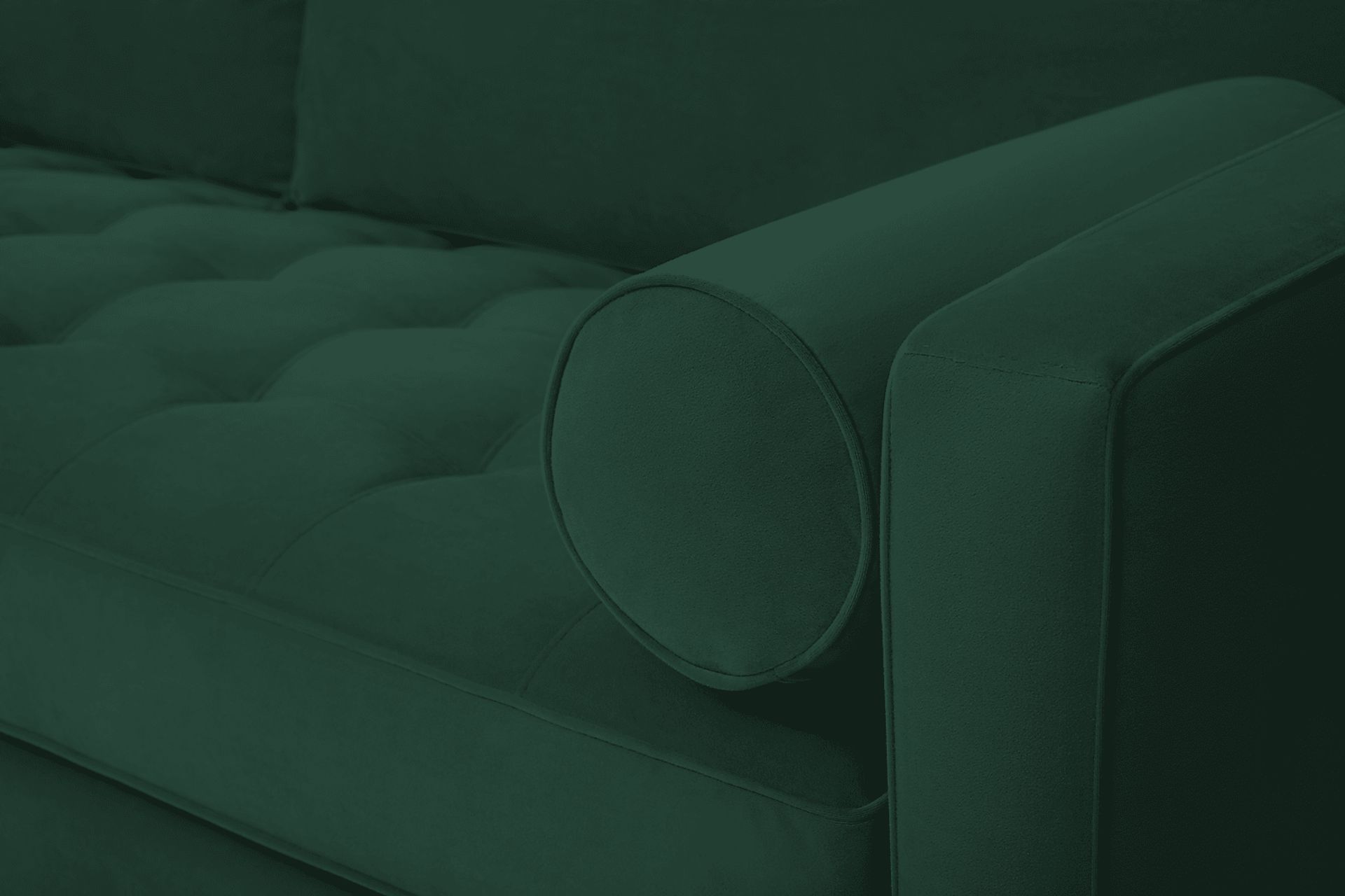 Pacific Palisades Emerald Plush Sofa - Image 4
