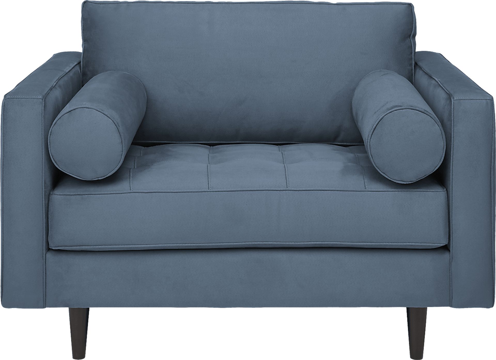 Pacific Palisades Indigo Microfiber Chair - Image 2