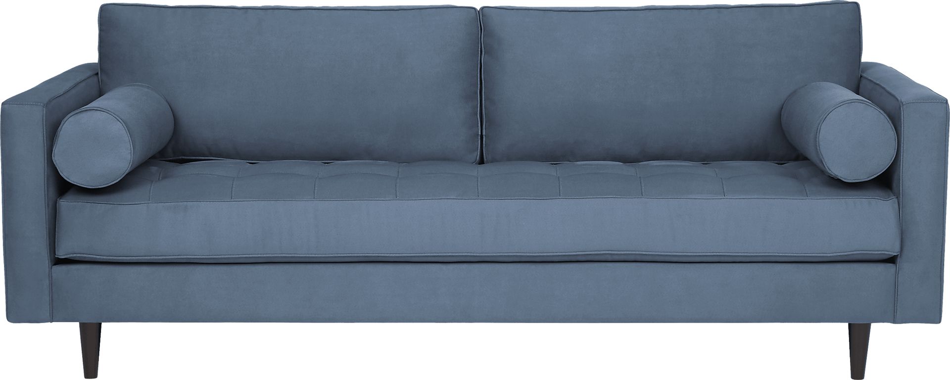 Pacific Palisades Indigo Microfiber Sofa - Image 1