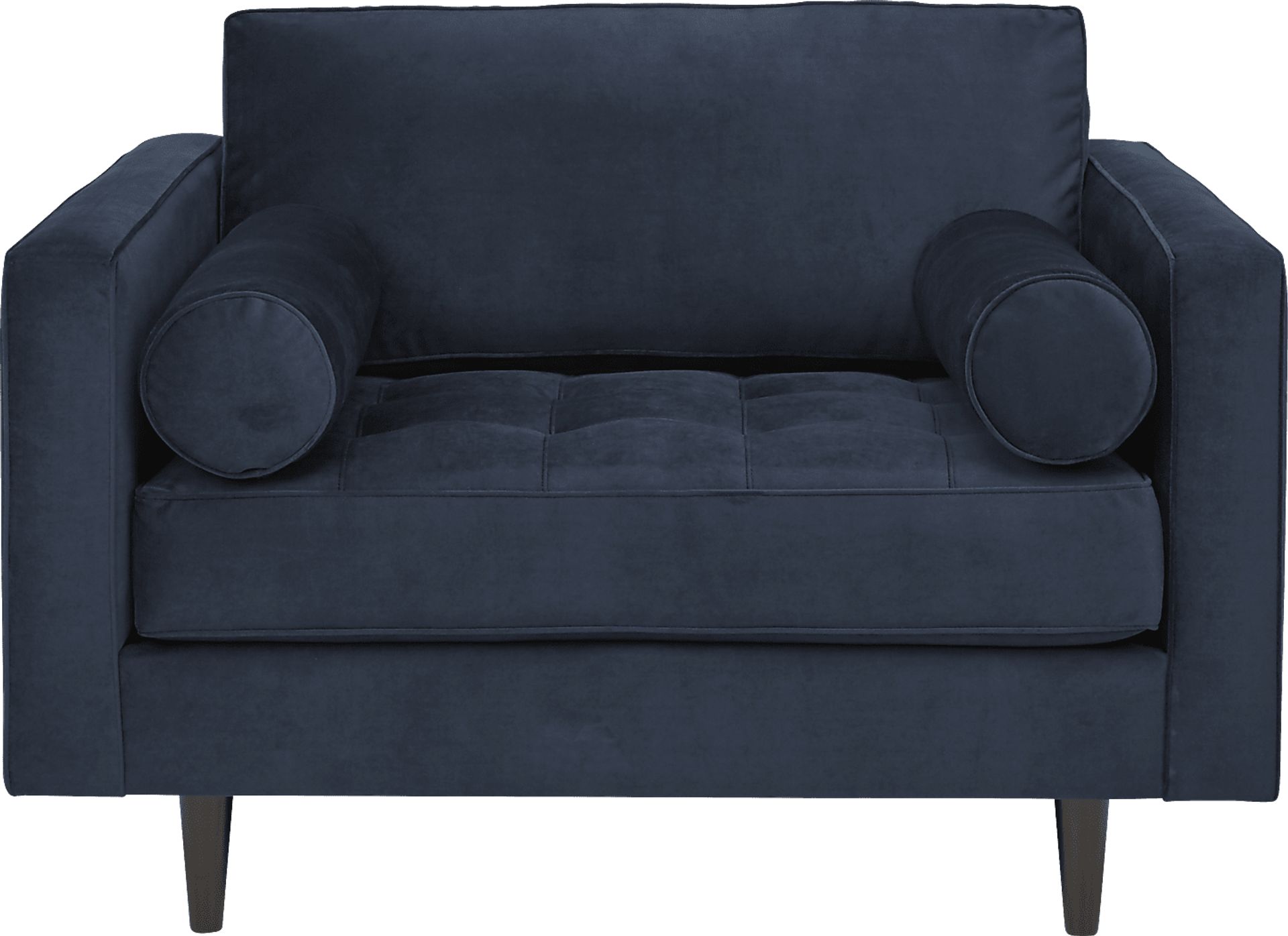 Pacific Palisades Navy Plush Chair - Image 2