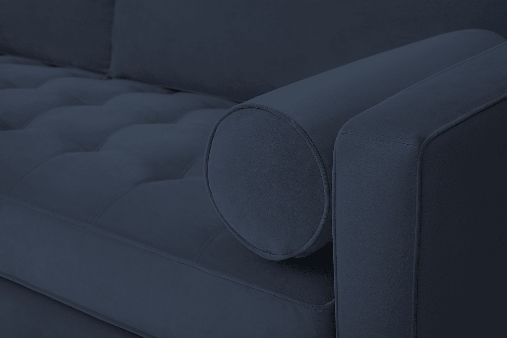 Pacific Palisades Navy Plush Sofa - Image 4