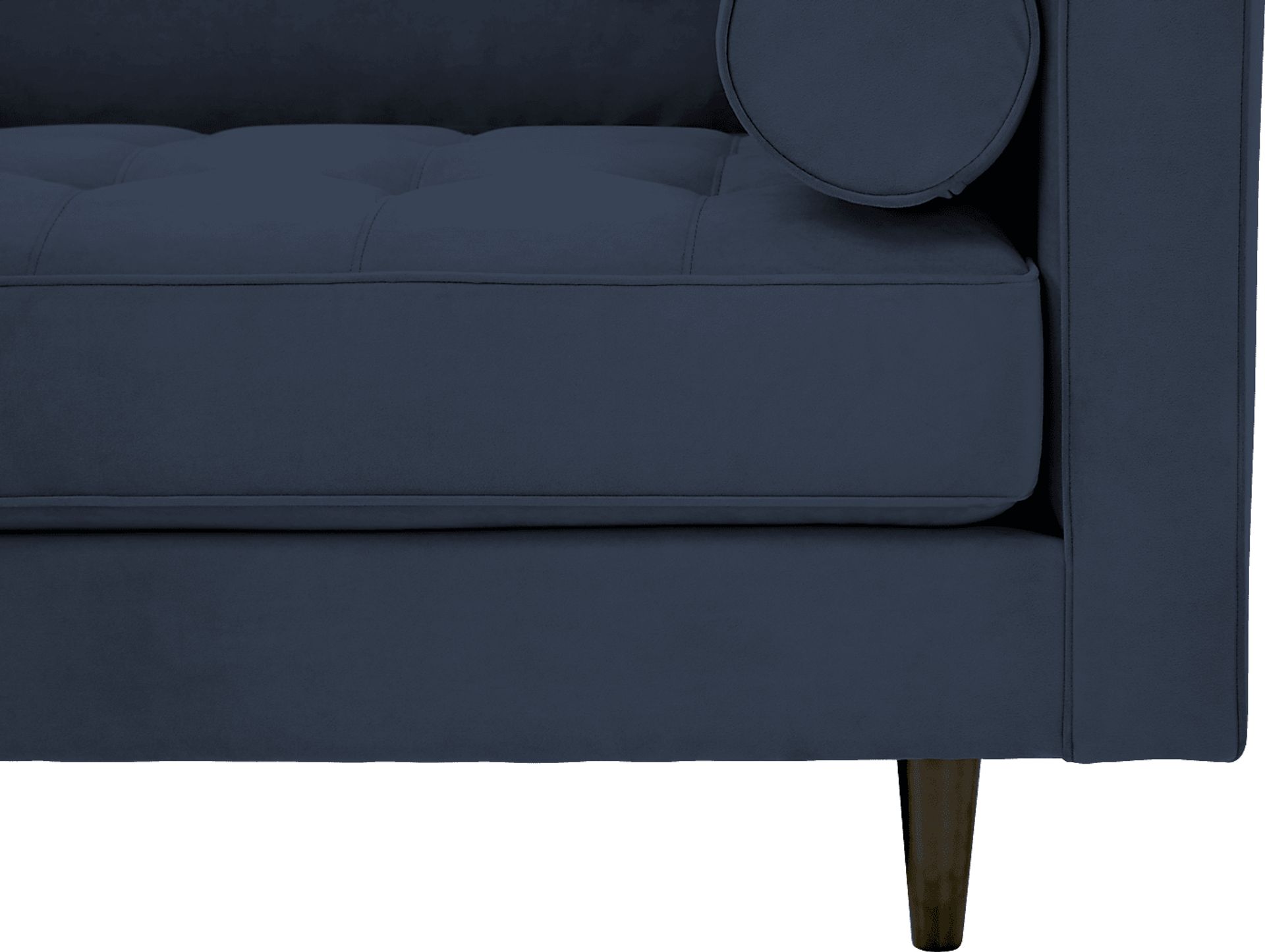 Pacific Palisades Navy Plush Sofa - Image 6