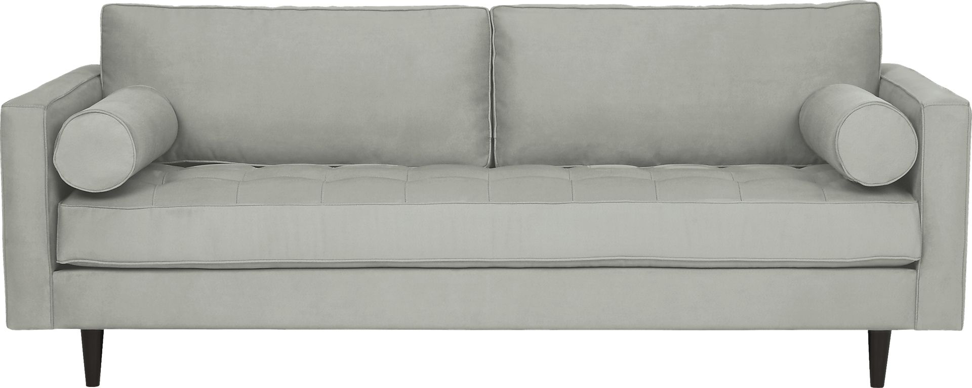 Pacific Palisades Platinum Microfiber Sofa - Image 1