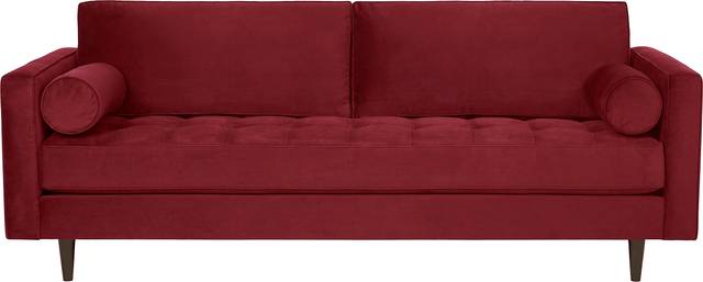 Pacific Palisades Scarlet Plush Sofa - Thumbnail - Image 1