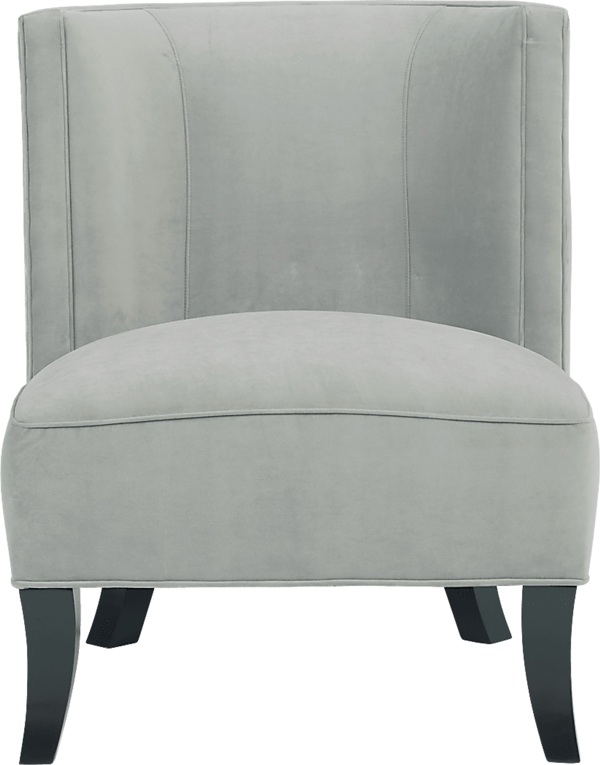 Pacific Palisades Smoke Plush Accent Chair - Image 2