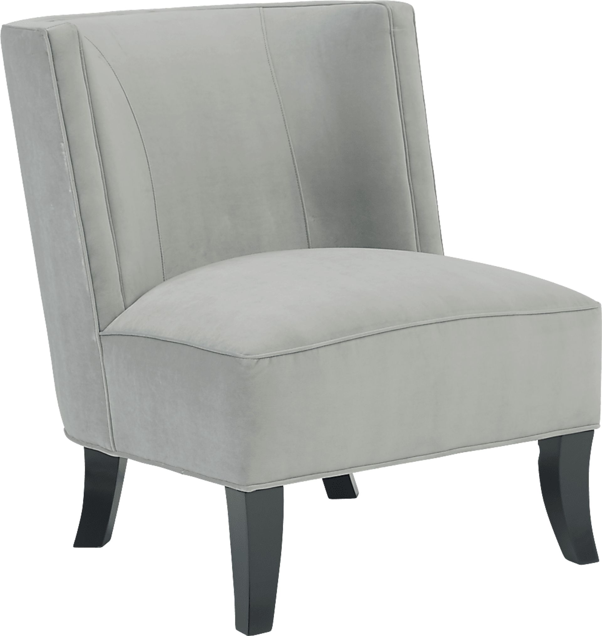 Pacific Palisades Smoke Plush Accent Chair - Image 1