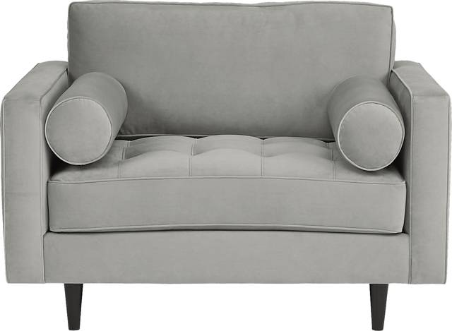 Pacific Palisades Smoke Plush Chair - Thumbnail - Image 3