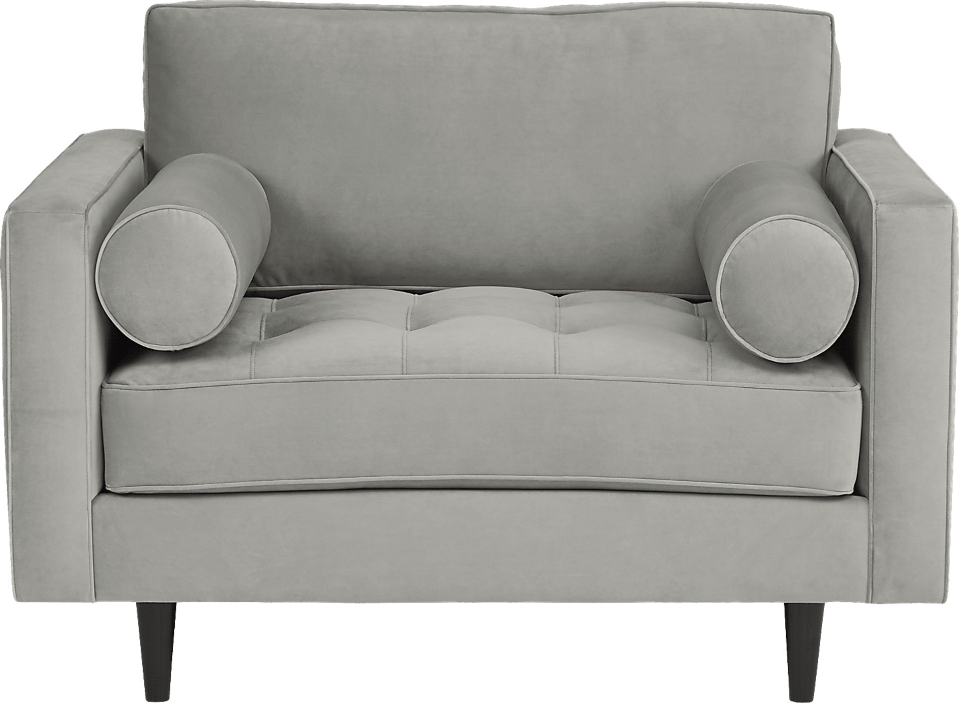 Pacific Palisades Smoke Plush Chair - Image 3
