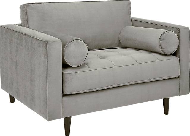 Pacific Palisades Smoke Plush Chair - Thumbnail - Image 1