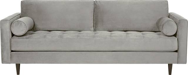 Pacific Palisades Smoke Plush Sofa - Thumbnail - Image 1
