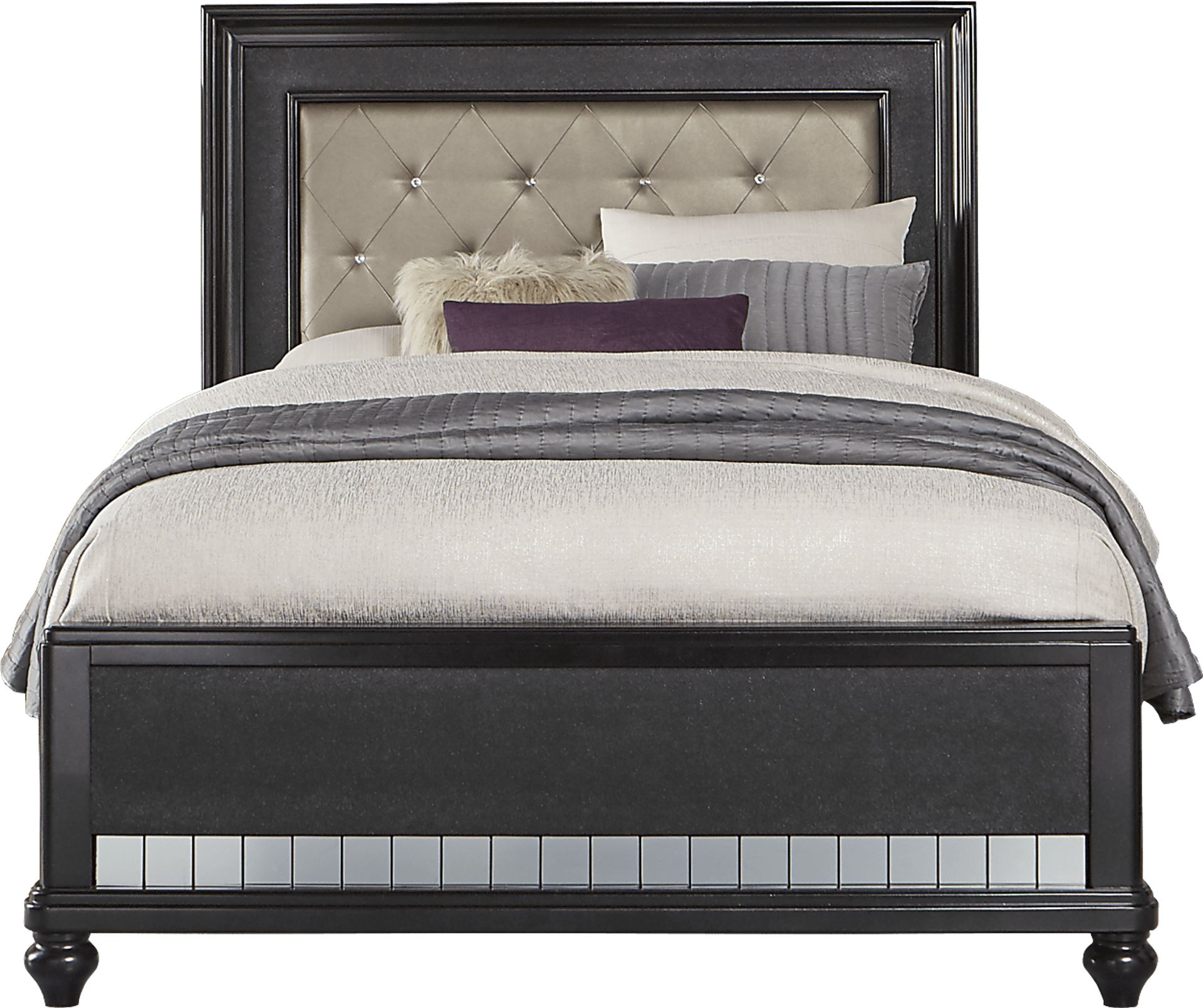 Paris Black 3 Pc King Bed - Image 1