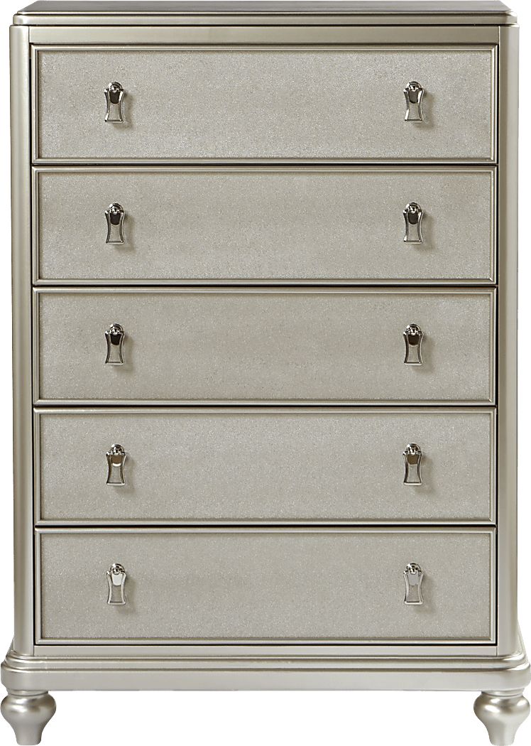 Sofia Vergara Paris Silver Gray Chest | Rooms to Go
