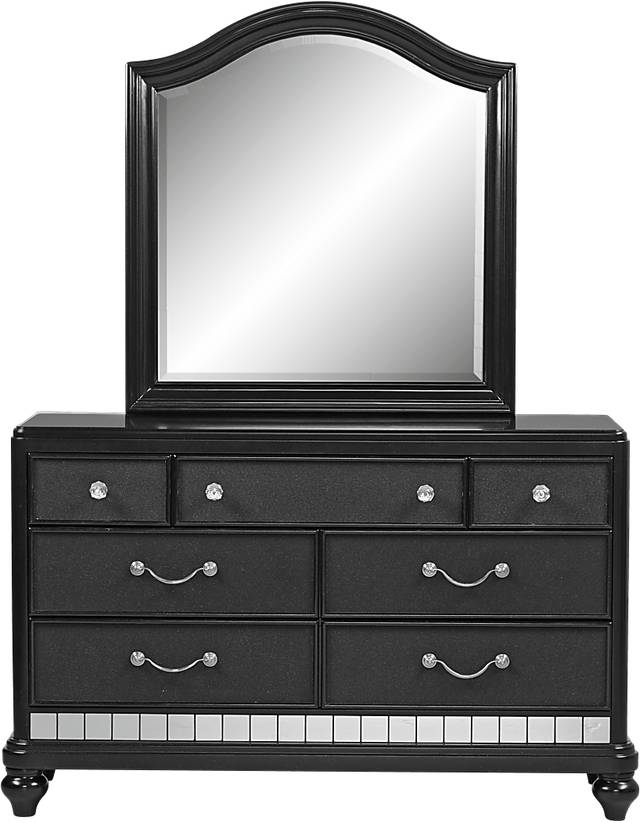 Kids Petit Paris Black Dresser & Mirror Set - Thumbnail - Image 1