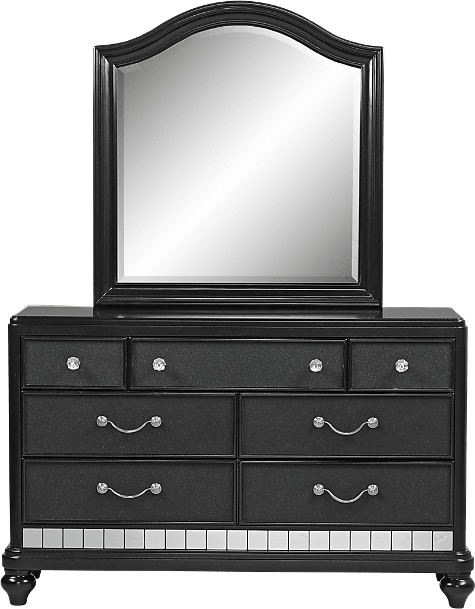Kids Petit Paris Black Dresser & Mirror Set - Image 1