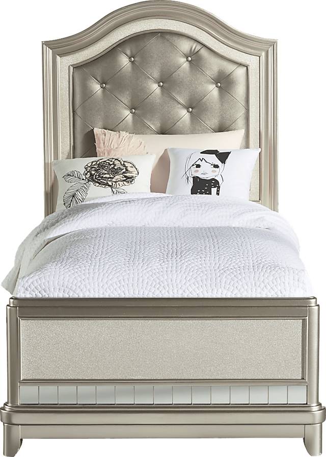 Kids Petit Paris Champagne 4 Pc Twin Panel Bed with Twin Storage Trundle - Thumbnail - Image 1