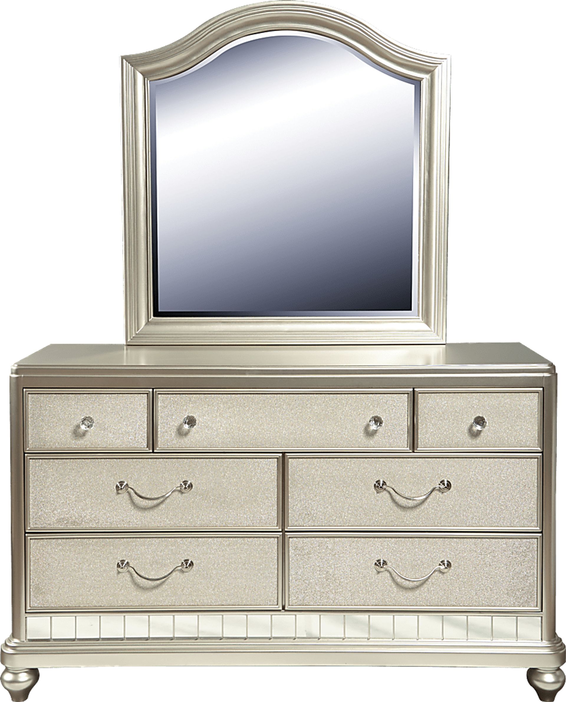 Kids Petit Paris Champagne Dresser & Mirror Set - Image 1
