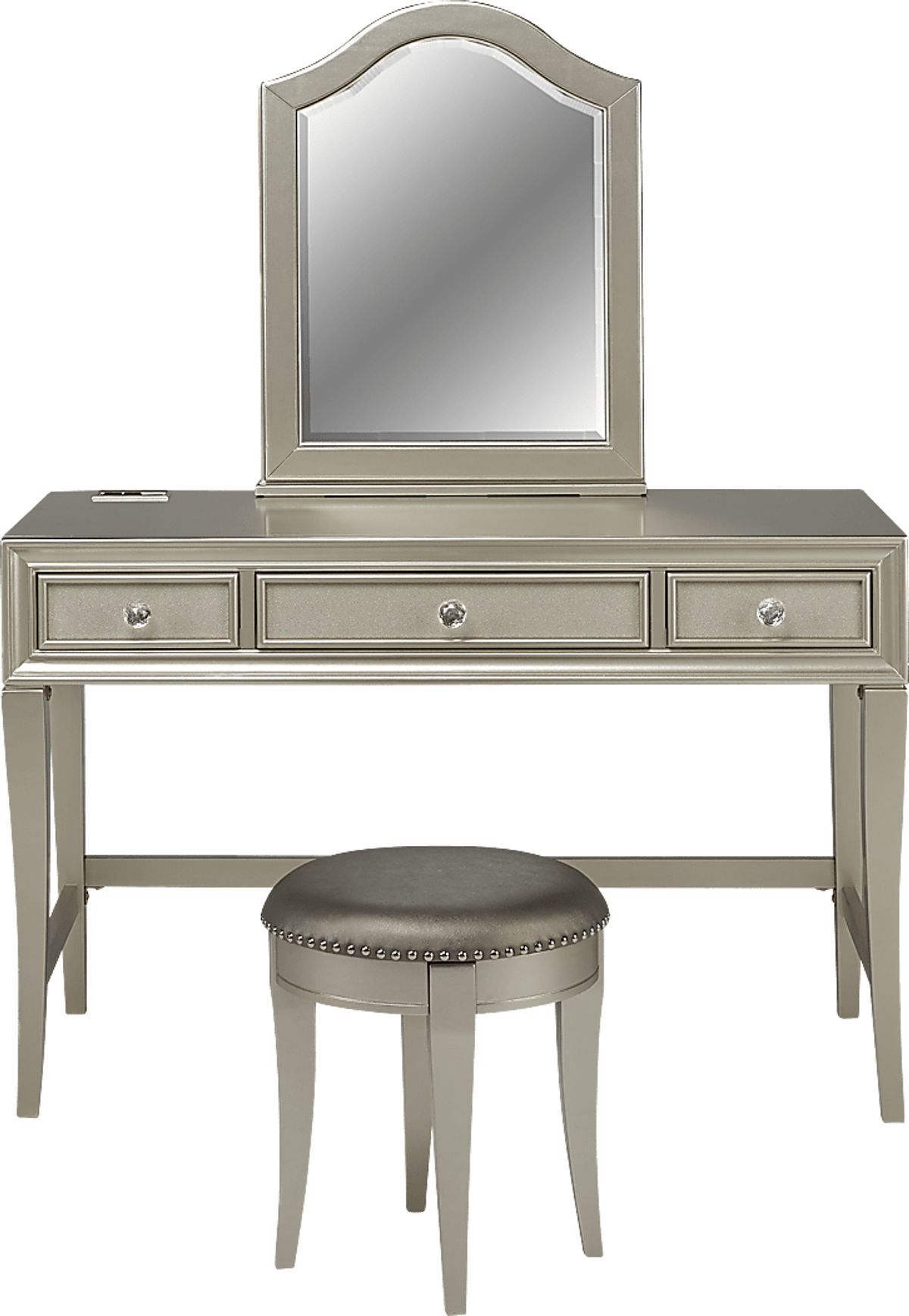 Sofia Vergara Petit Paris Champagne Colors Vanity Set Rooms to Go