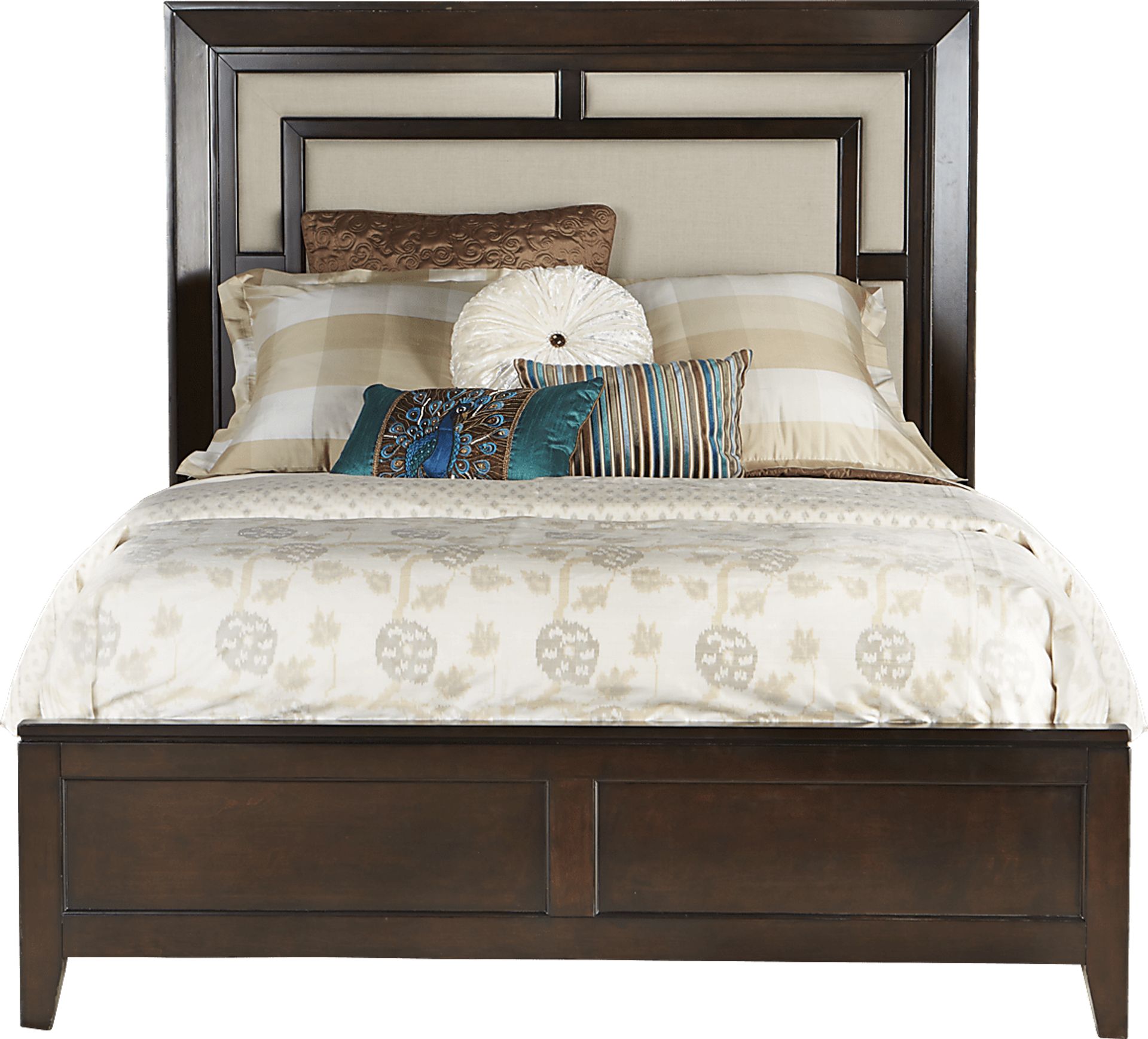 Santa Clarita Dark Cherry 3 Pc Queen Bed - Image 1