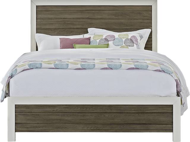 Santa Fiora White 3 Pc King Panel Bed - Thumbnail - Image 1