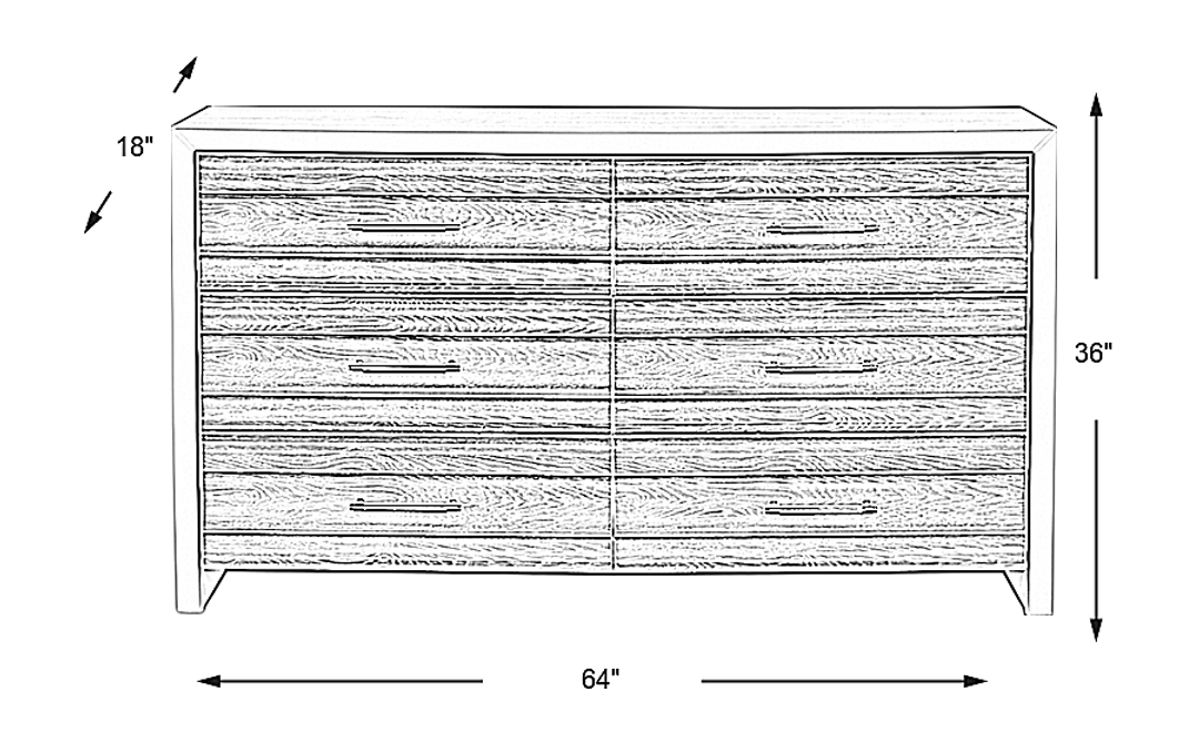 Santa Fiora White Dresser
