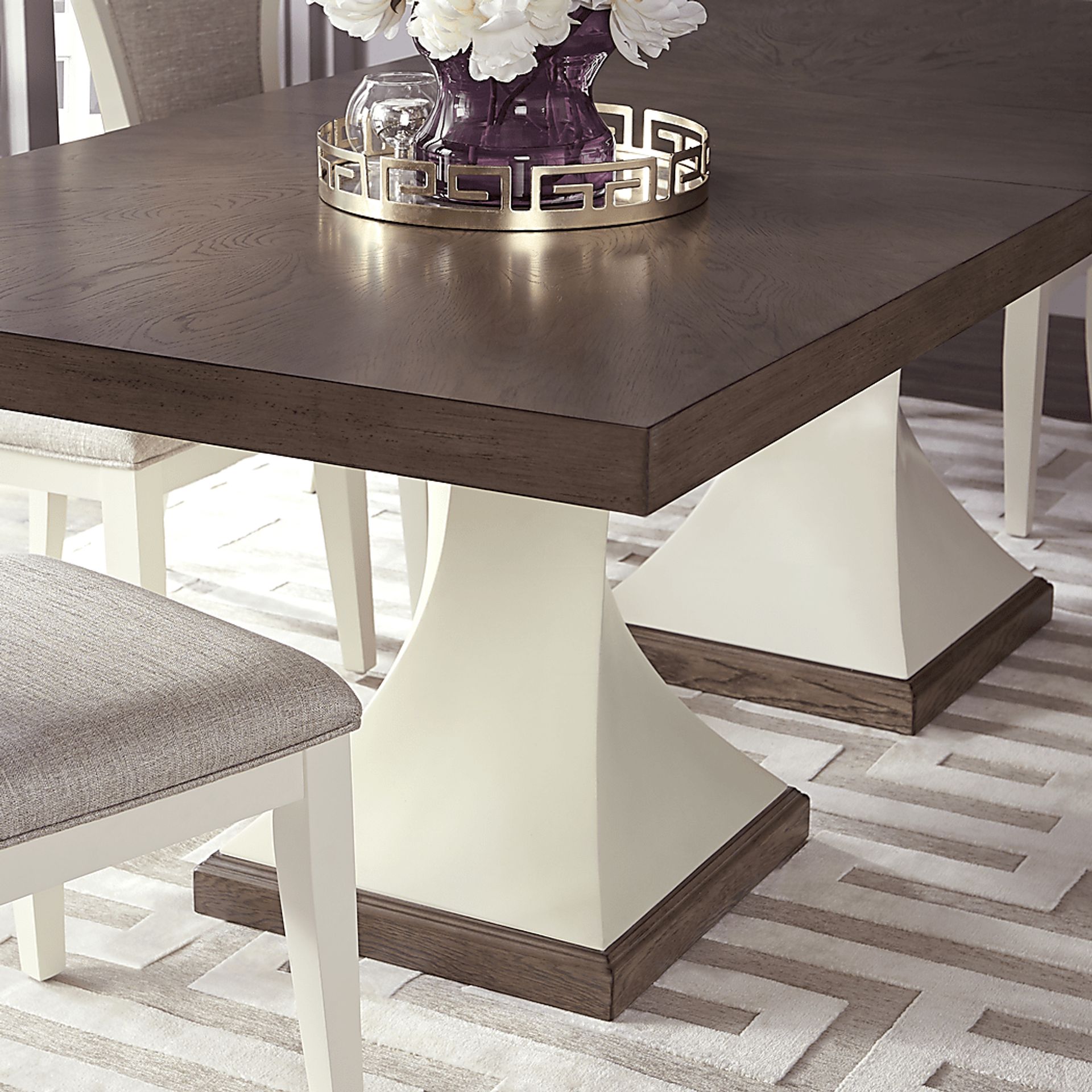 Santa Fiora White 8 Pc Rectangle Dining Room - Image 7