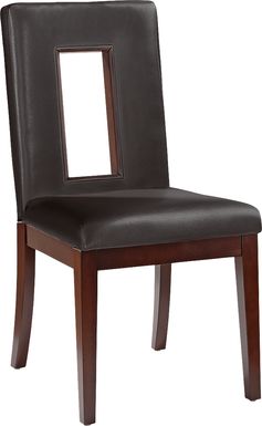 Sofia Vergara Savona Chocolate Upholstered Side Chair